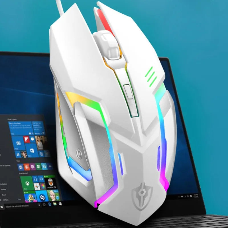 Kabelgebundene LED-Maus für Büro und Gaming