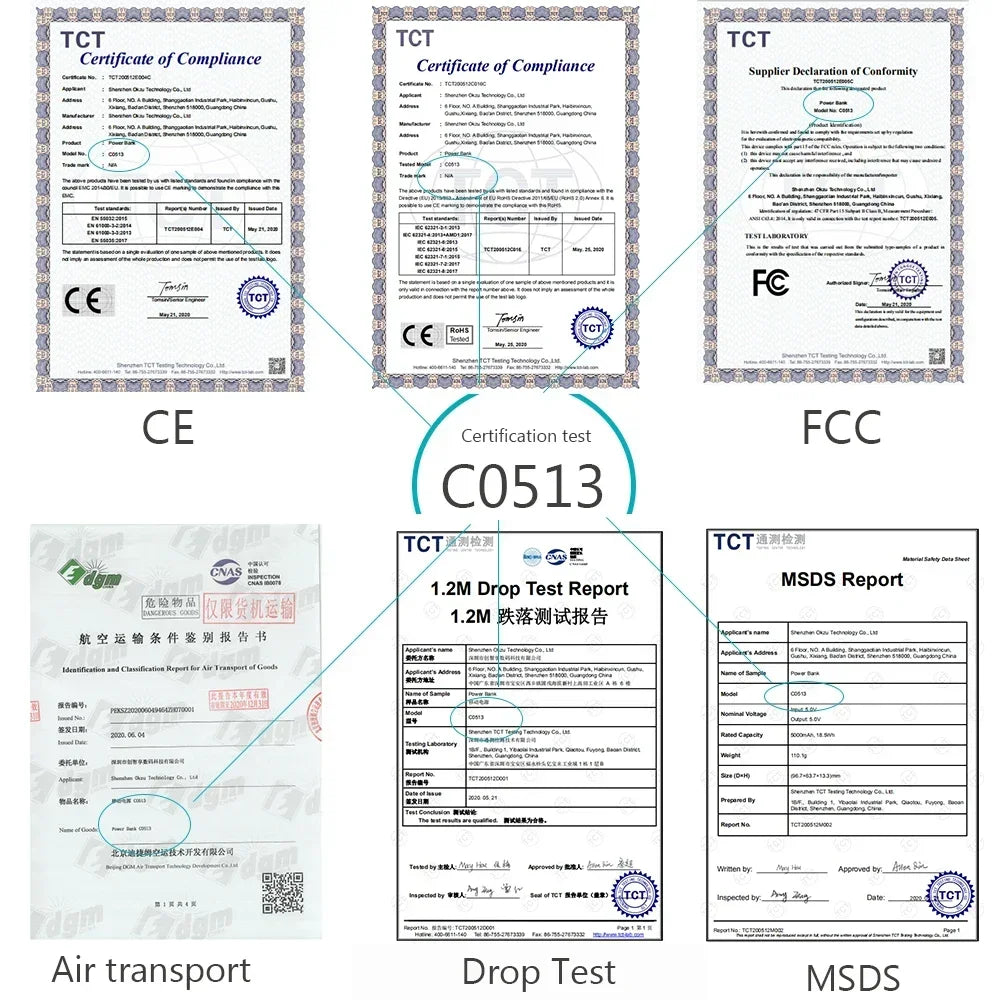FERISING Mini Powerbank 5000 mAh USB-C
