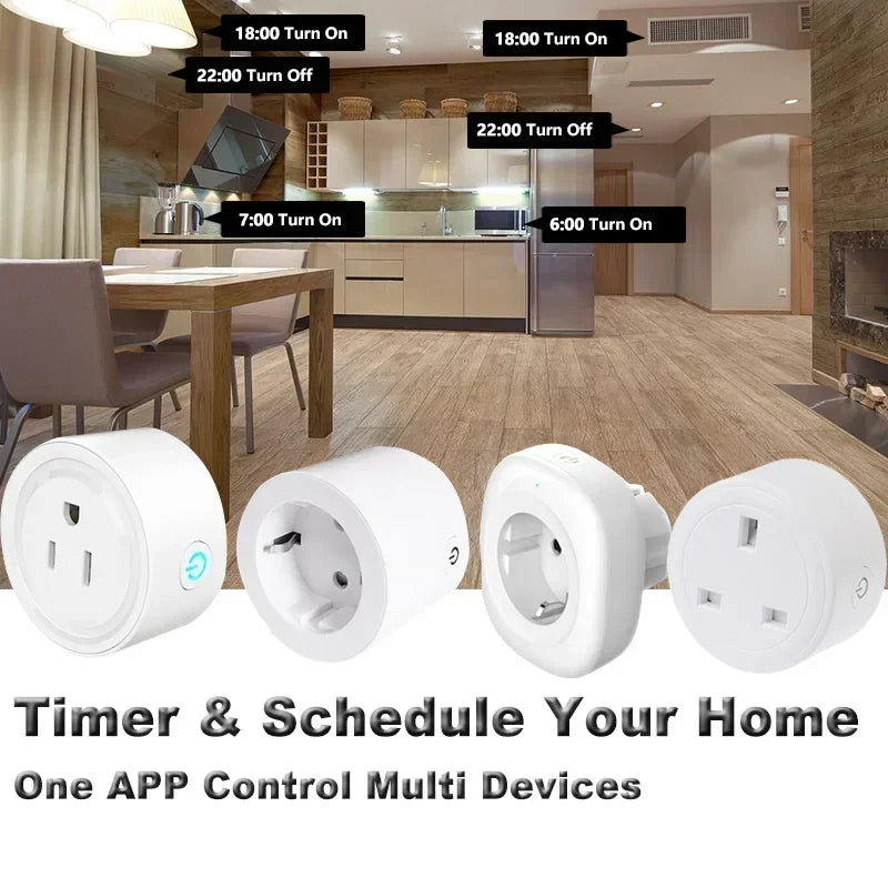 WiFi Smart Plug EU/UK/US mit App & Alexa Steuerung