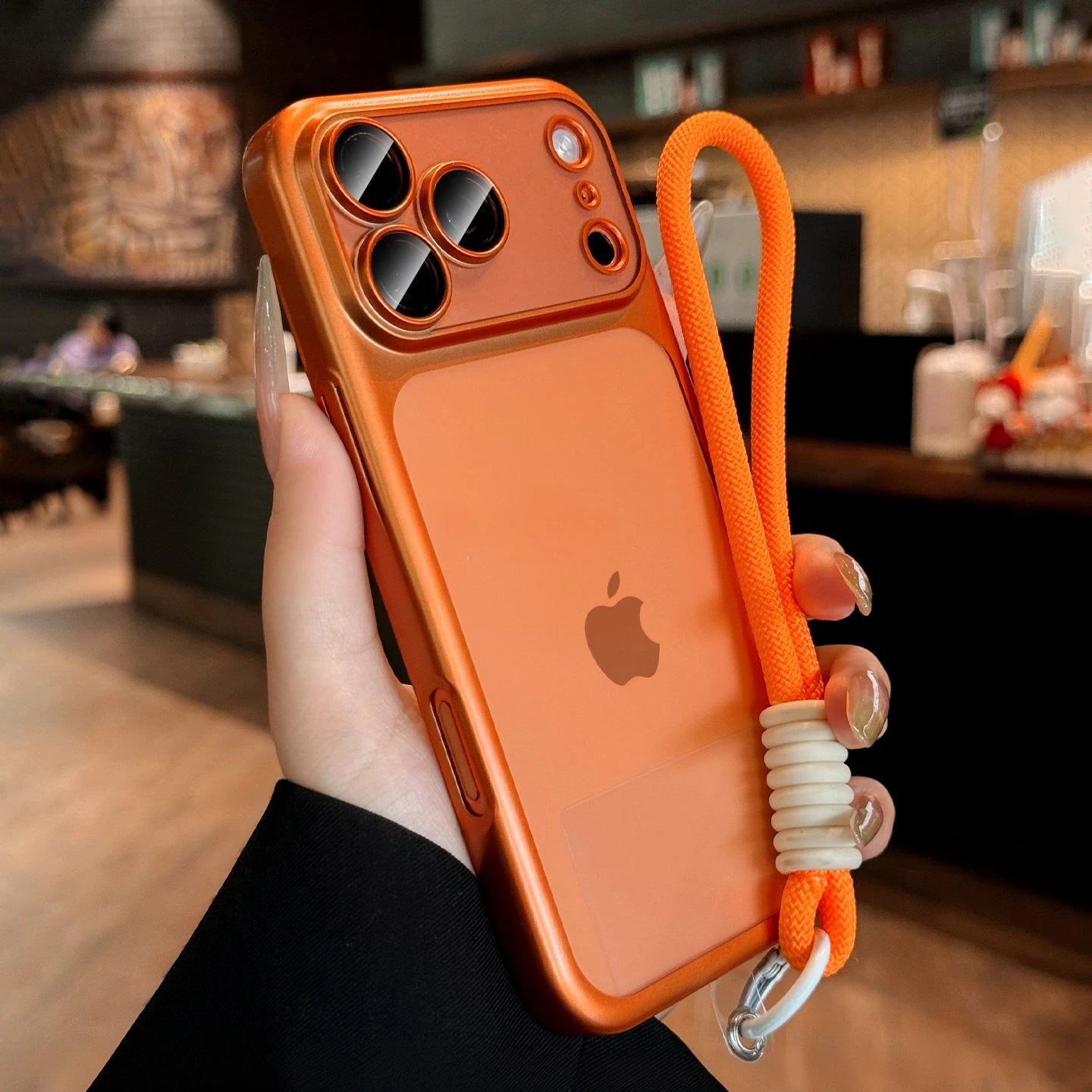 Luxus Matte Hülle mit Lanyard für iPhone 17 Pro Max