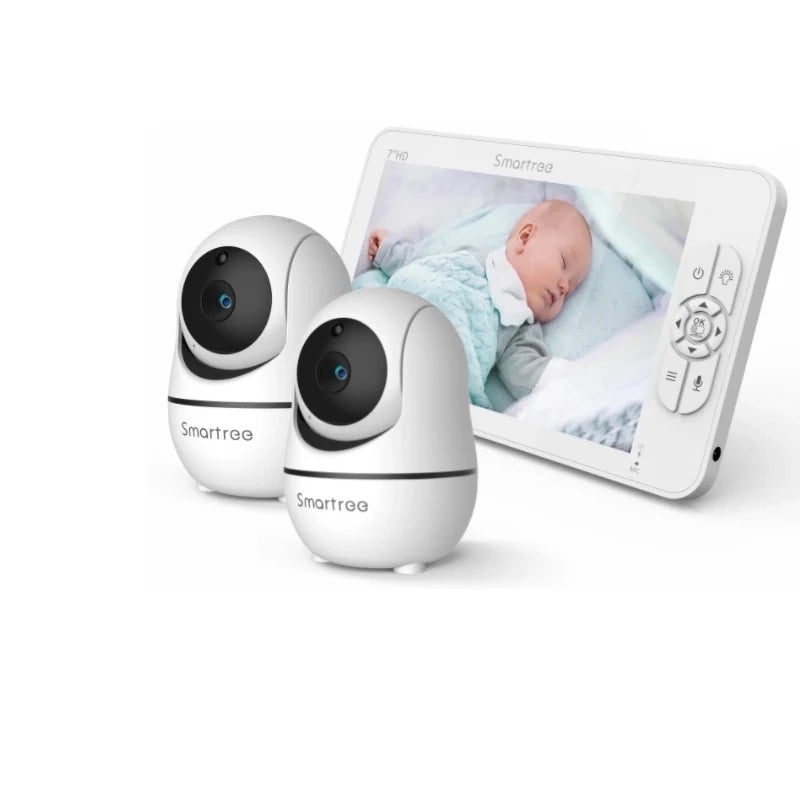 7" HD Video-Babyphone mit 2 Kameras und Zoom