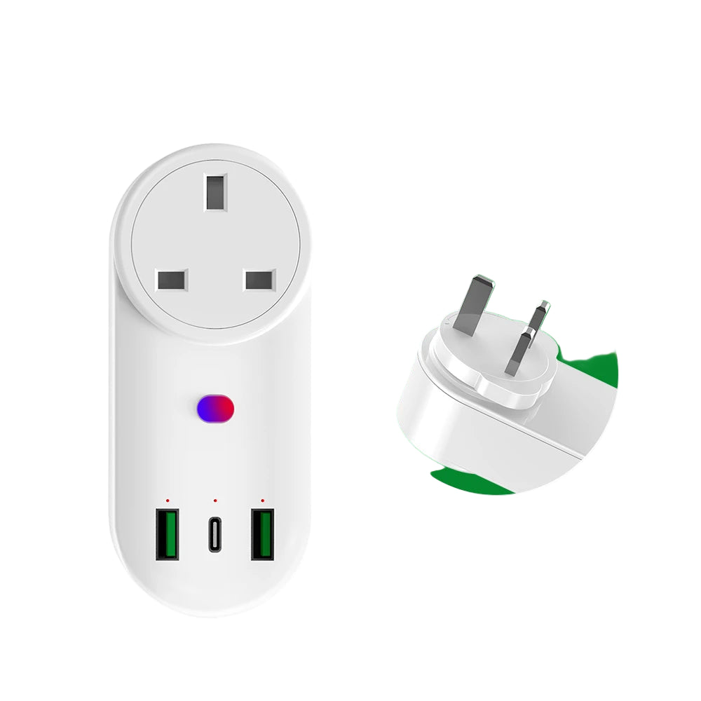 Smart WLAN Steckdose EU/UK/US USB Type-C 16A