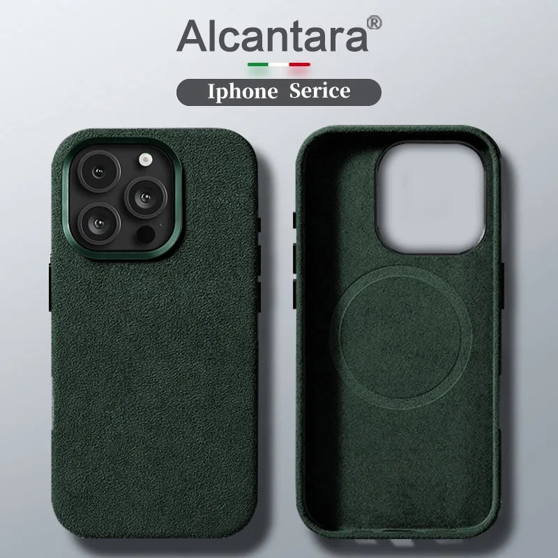 Alcantara Lederhülle für iPhone 17 Pro Max