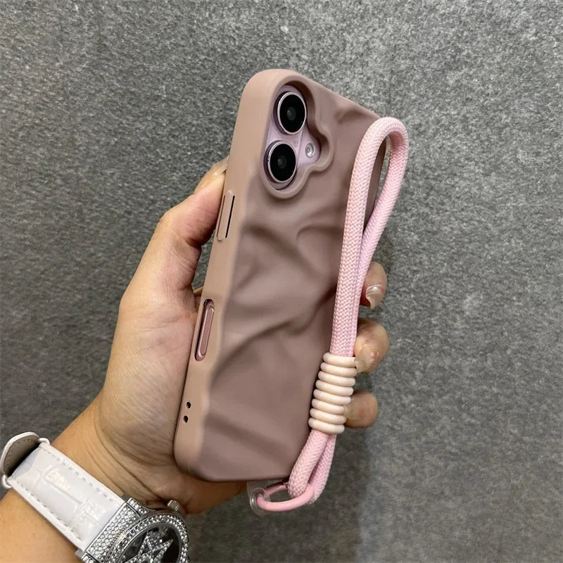 Stylish silicone lanyard case for iPhone 17 Pro
