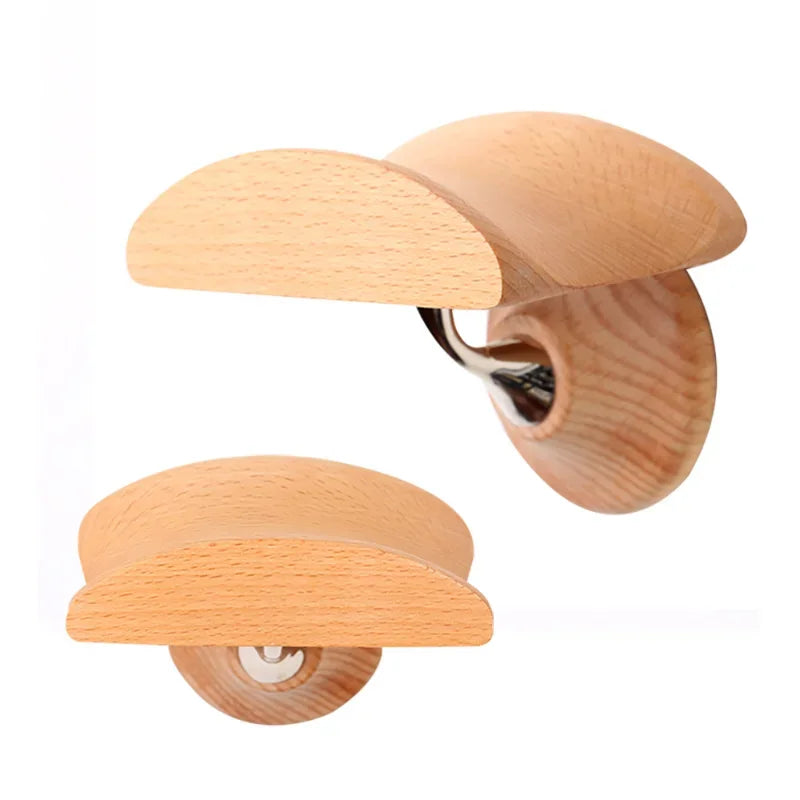 Universal wooden headphone stand wall mount