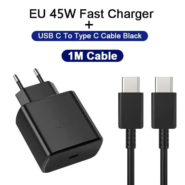 45W Schnellladegerät USB C für Samsung