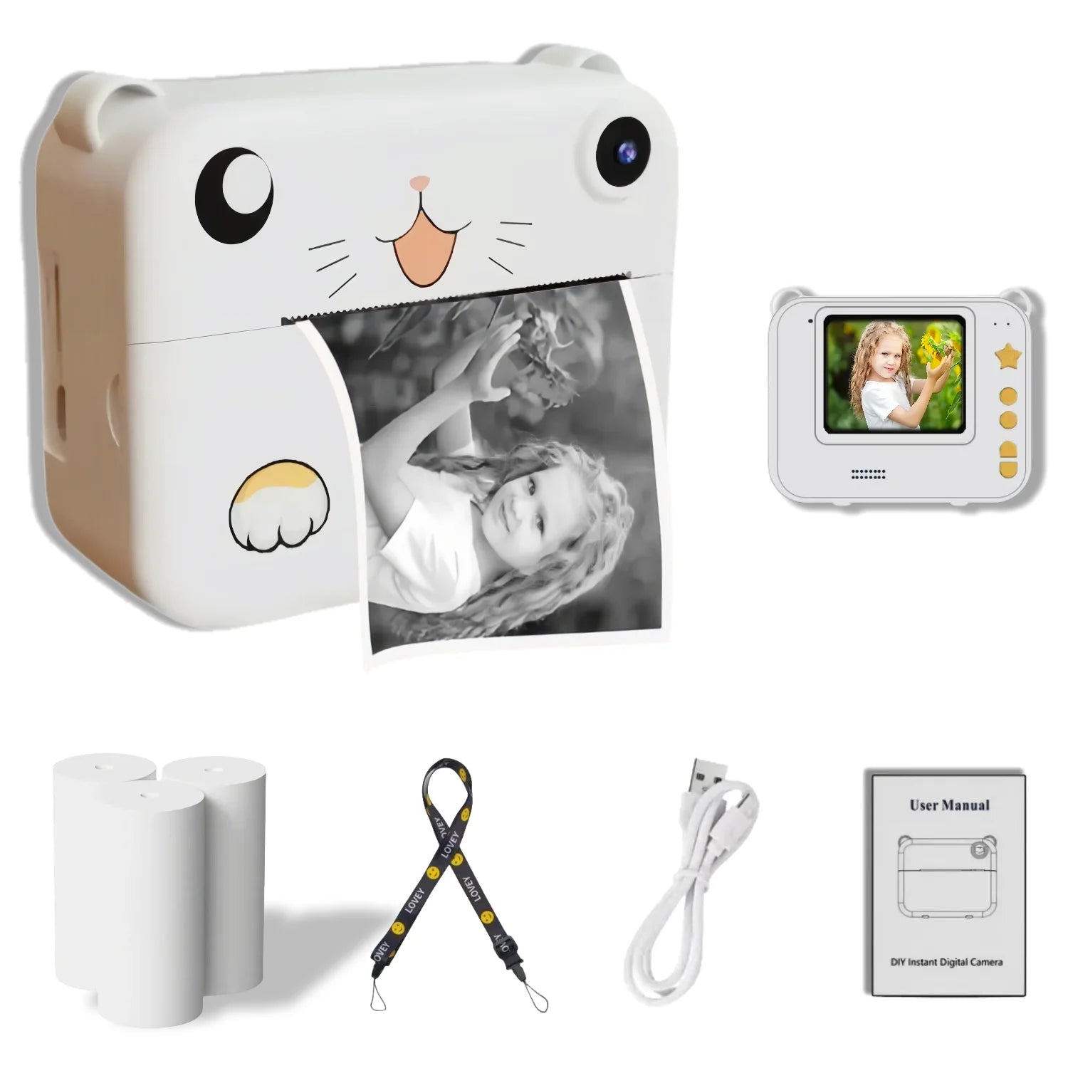 Kinder Digitalkamera Sofortdruck 1080P HD Mini