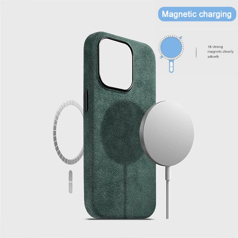 Alcantara Hülle für iPhone 17 Pro Max mit MagSafe