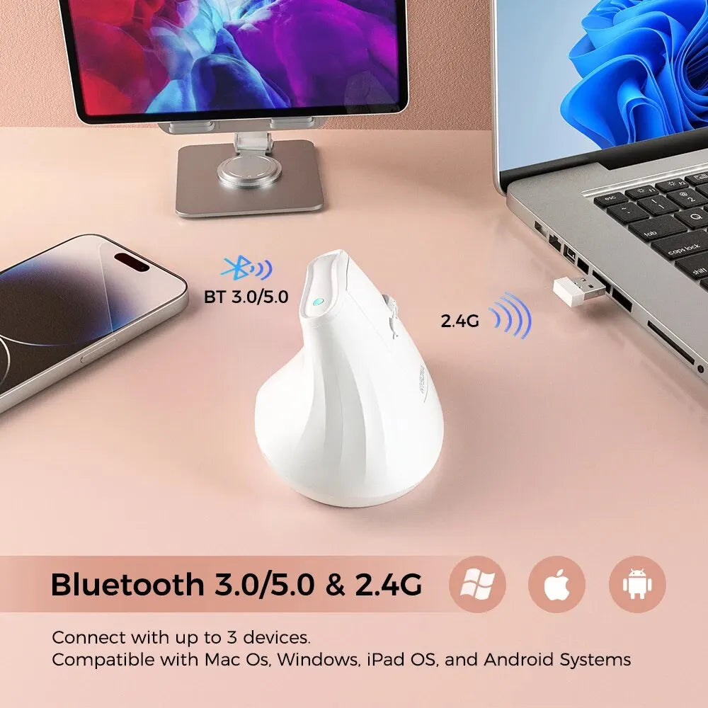 Vertikale ergonomische Bluetooth Maus mit 4000 DPI