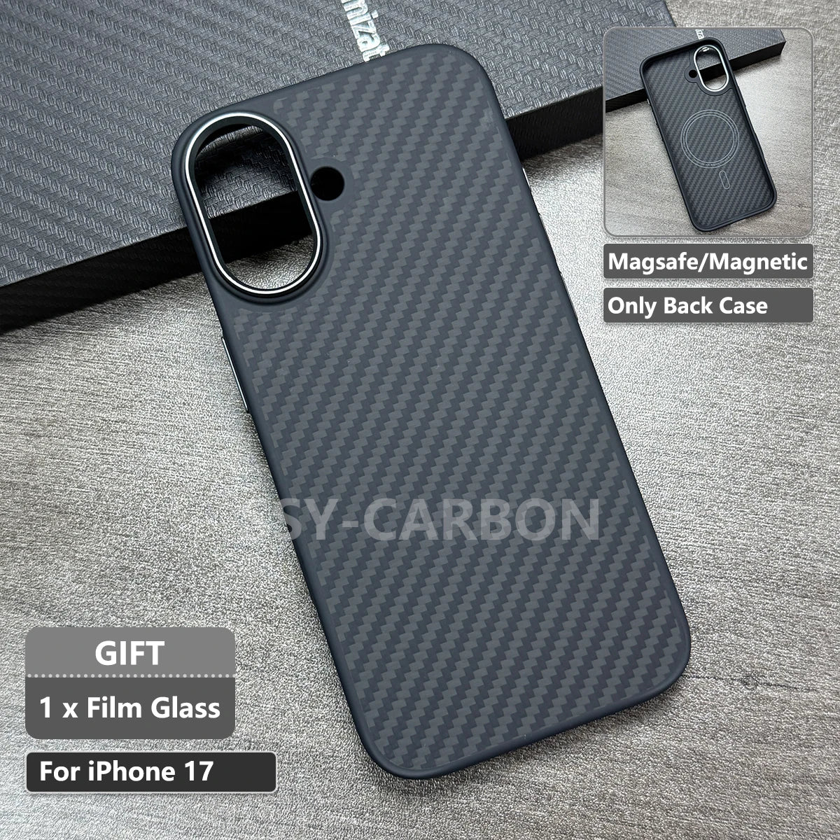 Echte Kohlefaser Hülle für iPhone 17 Serie