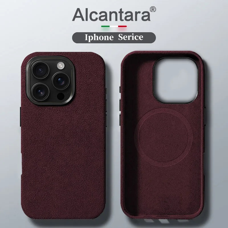 Alcantara Lederhülle für iPhone 17 Pro Max