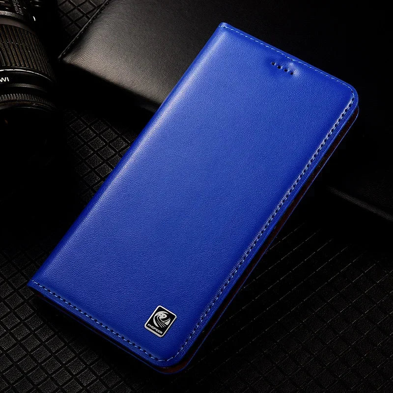 Flip Case für iPhone 17 Pro Max Echtes Leder Magnetisch