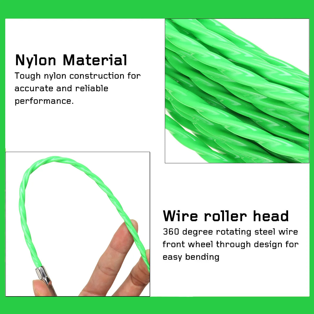 Glasfaser Kabelzuggerät 4.5mm Elektroleiterrohr