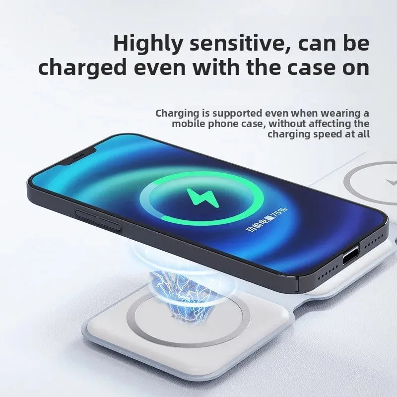 15W 3-in-1 Magnetische Faltbare Powerbank