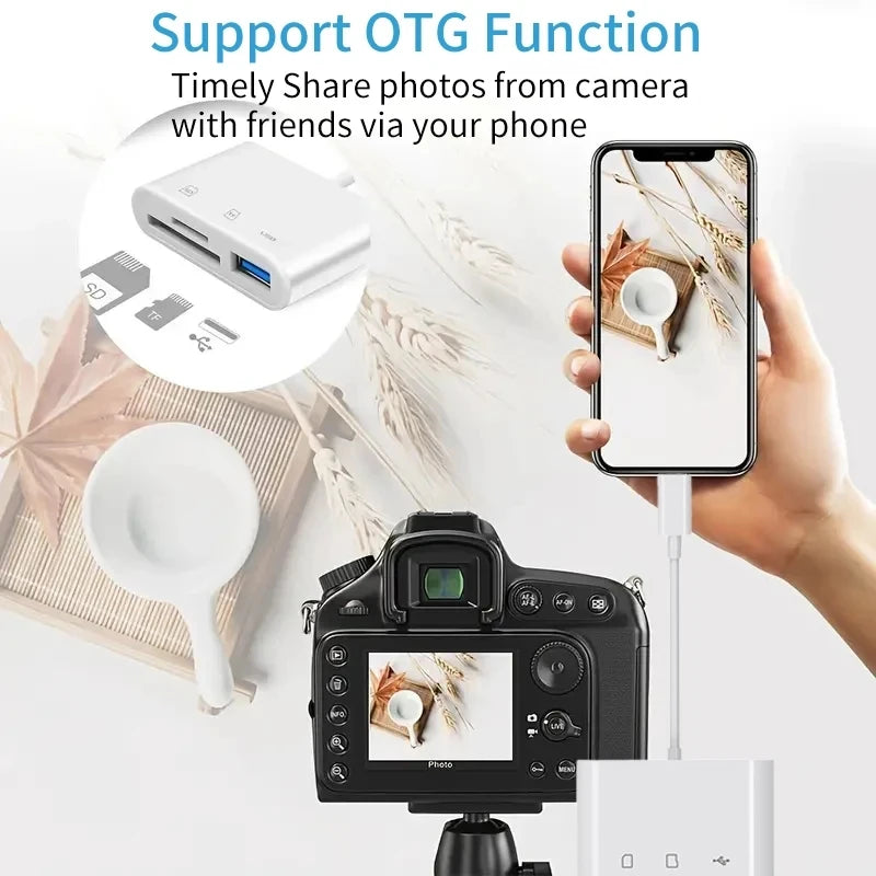 3-in-1 Typ-C Kartenleser Adapter für SD und TF Karten