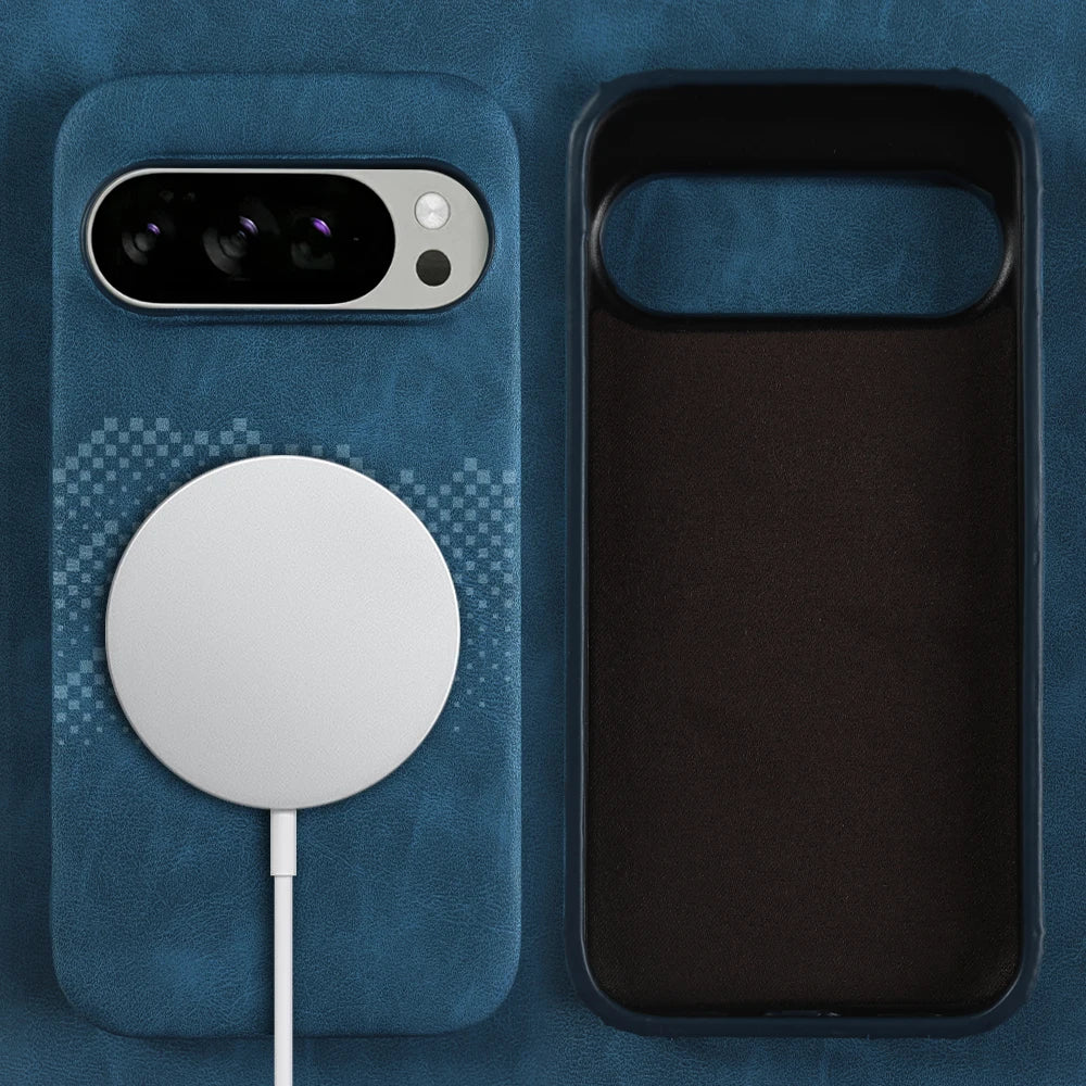Premium Leder Magsafe Hülle für Google Pixel 10