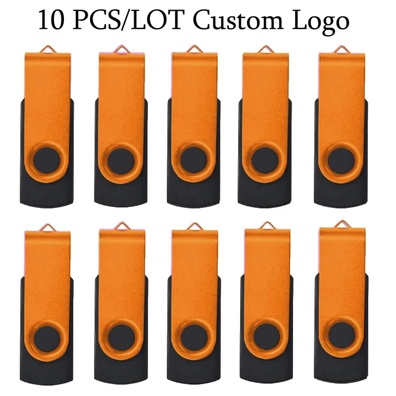 10 Stück USB 2.0 Stick 4–64GB mit Logo
