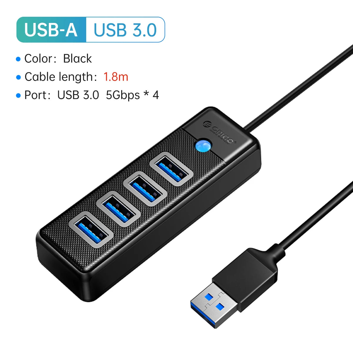 ORICO USB 3.0 HUB 4 Ports Mini OTG Adapter
