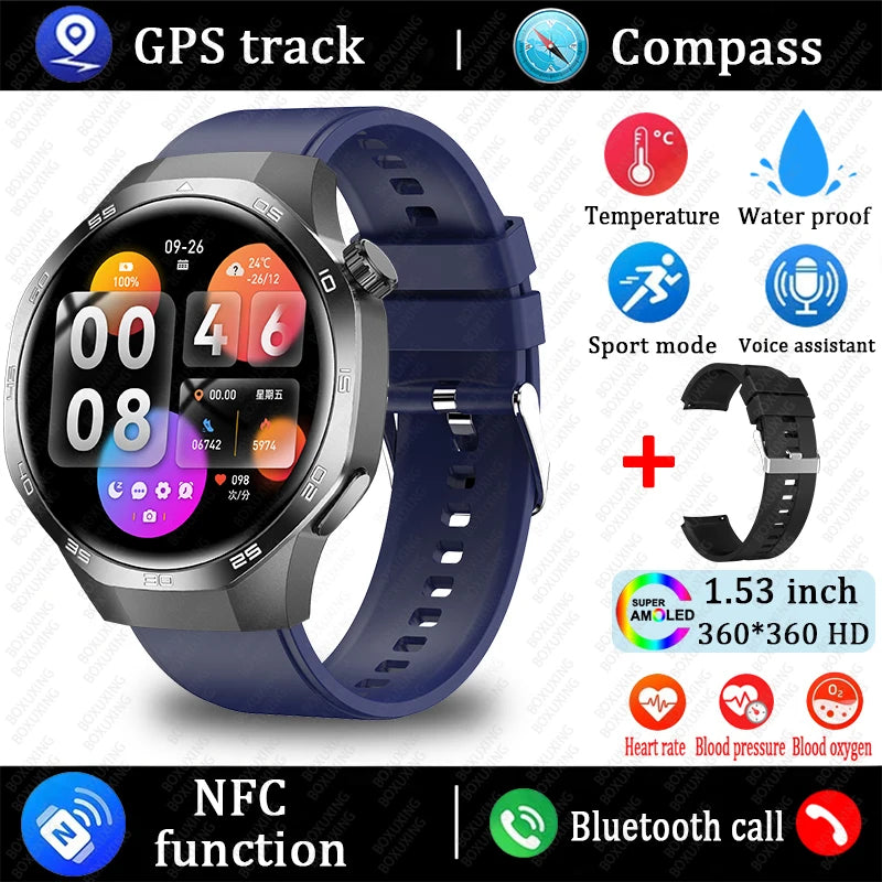2025 Neue 5 MAX Smartwatch HD AMOLED GPS NFC Anruf