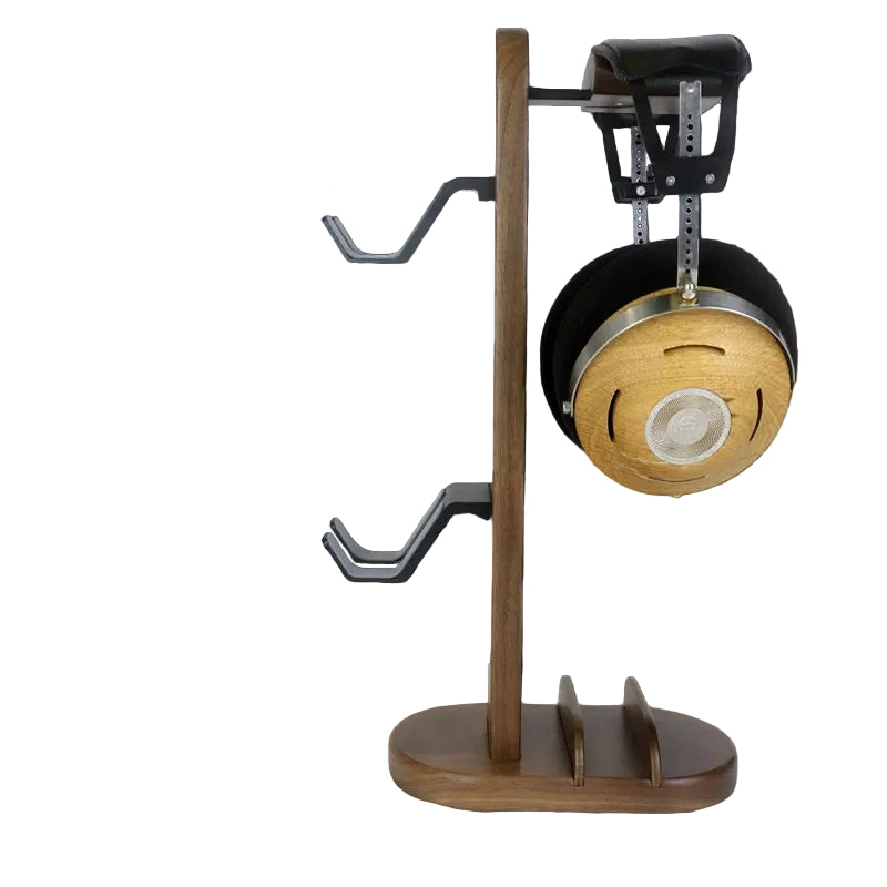 Kopfhörer & Controller Halter Walnuss 2-in-1 Gaming Ständer aus Holz