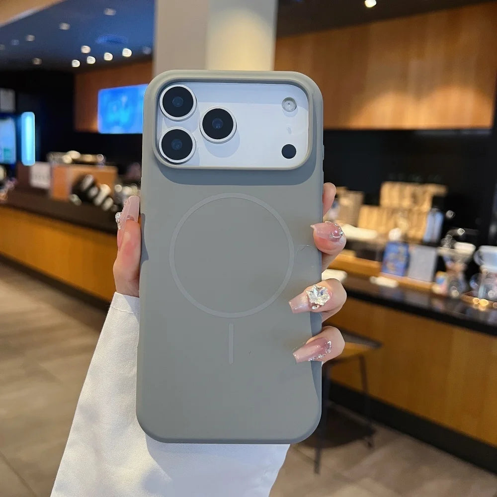 Matte Liquid Silicone Hülle für iPhone 17 Magsafe
