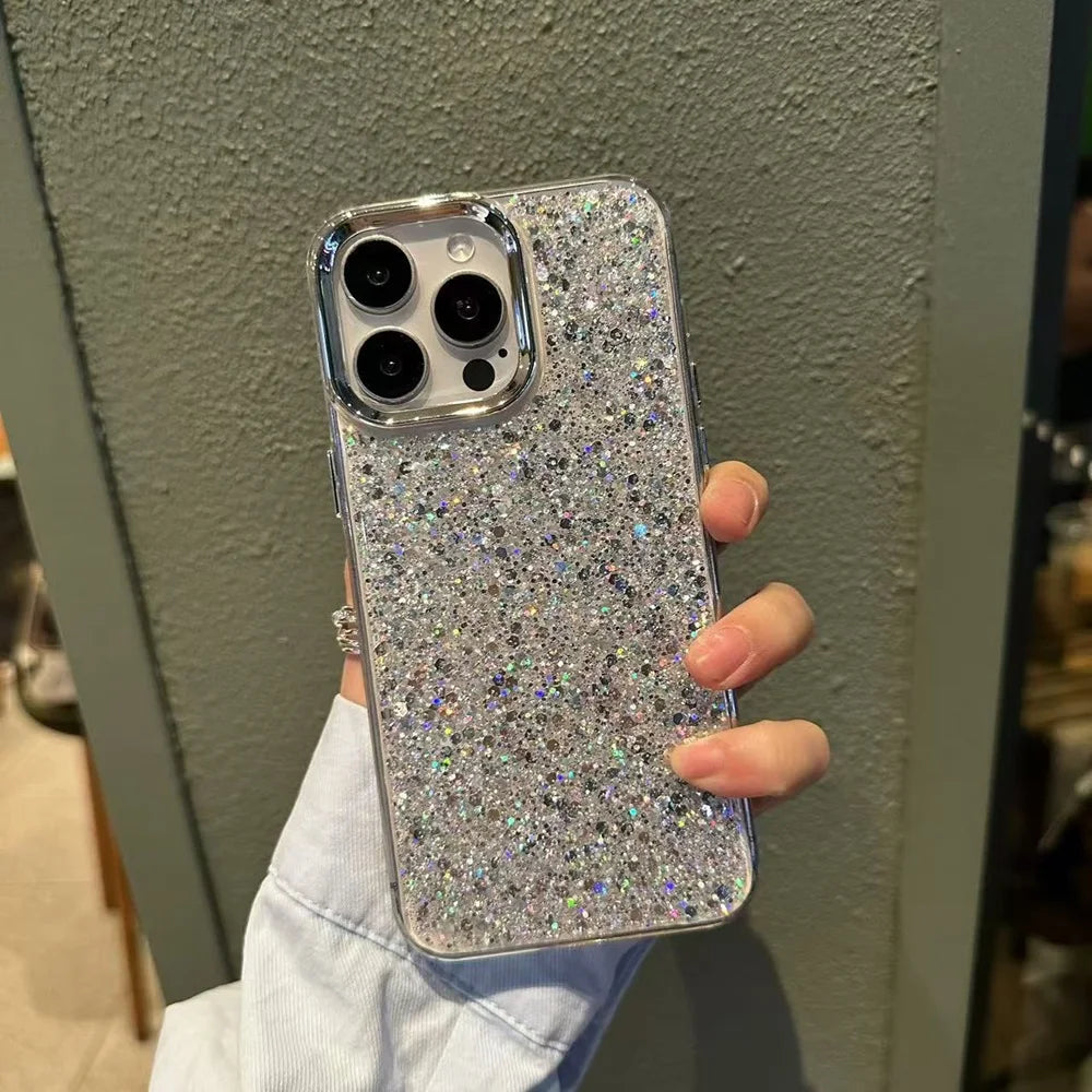 Glänzende Glitzer Hülle für iPhone 17 Pro Max Soft