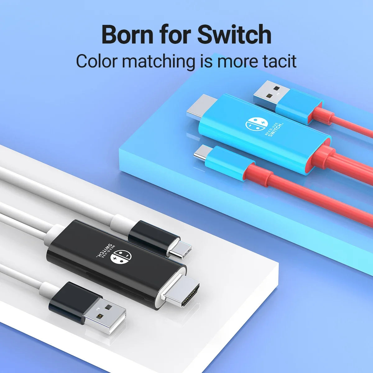 4K HDMI Kabeladapter USB-C auf HDMI mit 5V USB-Ladung für Nintendo Switch OLED, Steam Deck, MacBook Pro