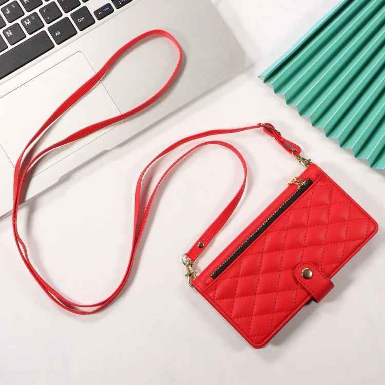 Leder Flip Hülle mit Lanyard für Galaxy S10+