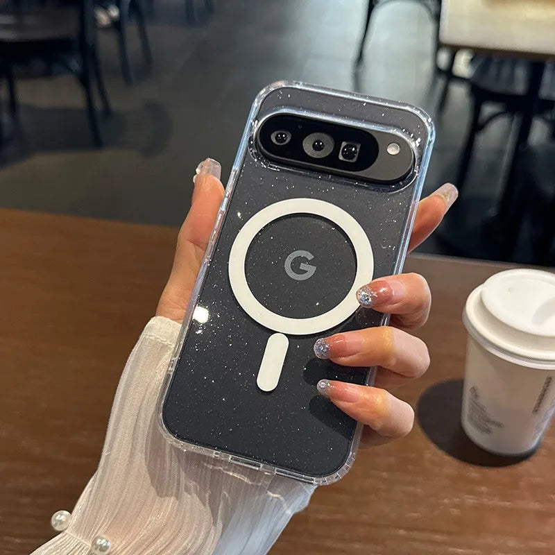 Glitzernde Magsafe-Hülle für Pixel 8–10