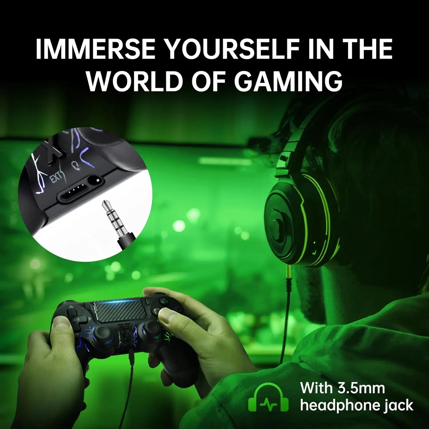 RGB Wireless Controller für PS4 & PC mit Hall Joystick