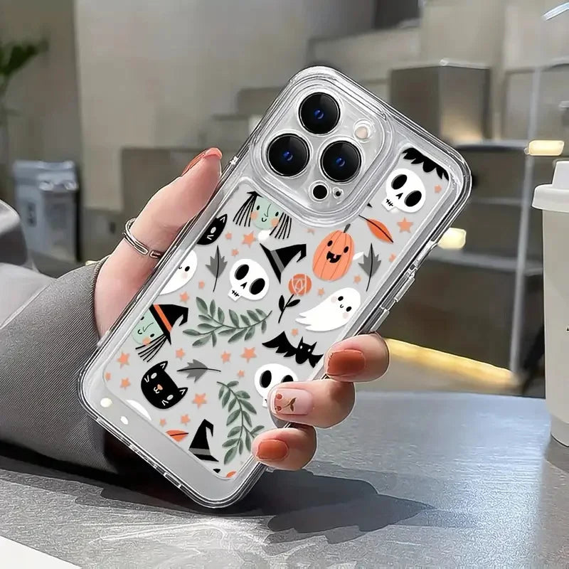 Halloween Hülle Transparent für Galaxy S25 Plus