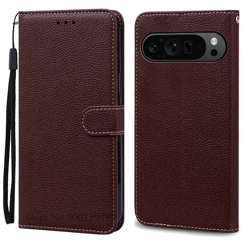 Leder Flip Wallet Hülle für Google Pixel 10 Pro XL