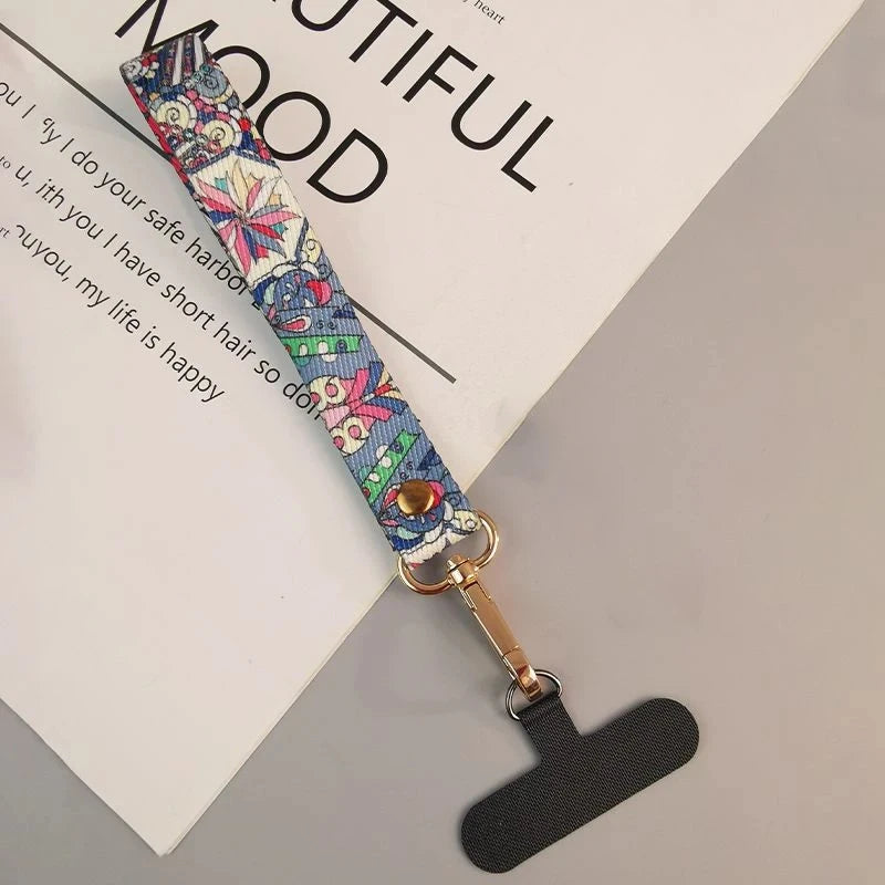 Universeller Handy-Lanyard mit Retro-Muster