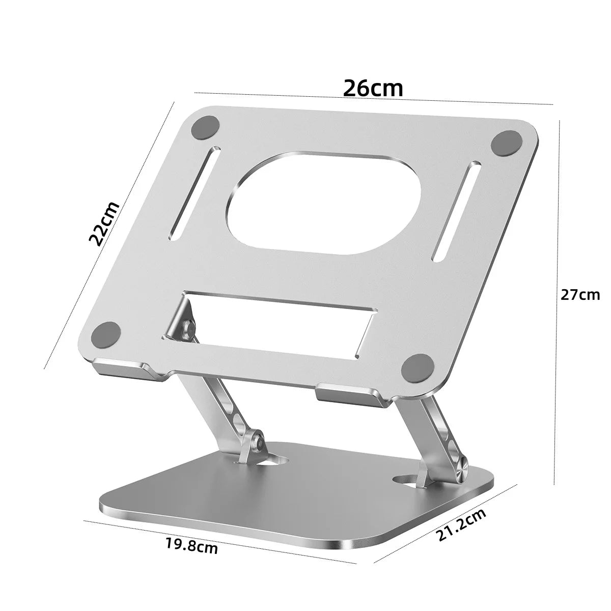 Verstellbarer Aluminium Ständer für Laptop & Tablet