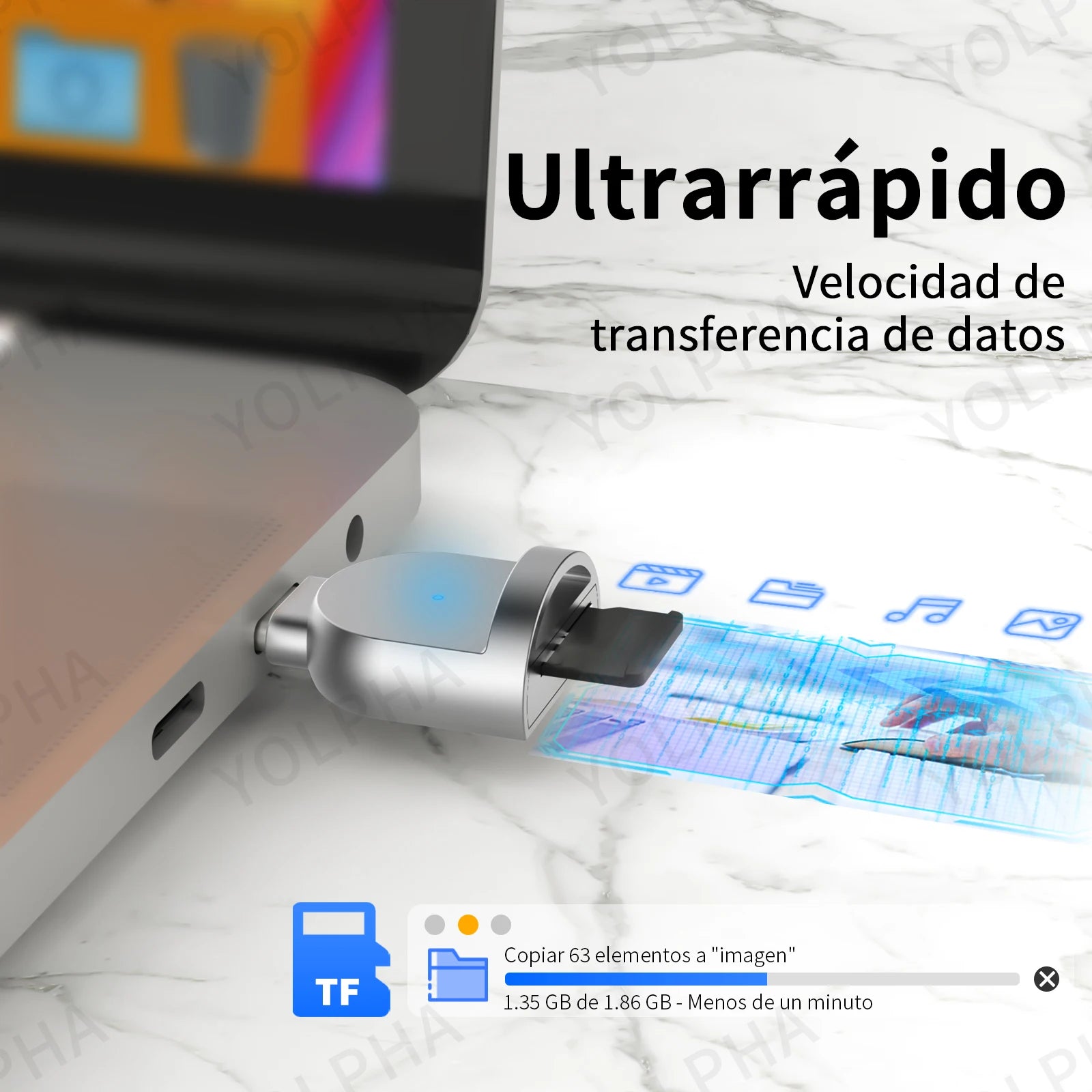 Typ-C USB TF Micro-SD Kartenleser Adapter