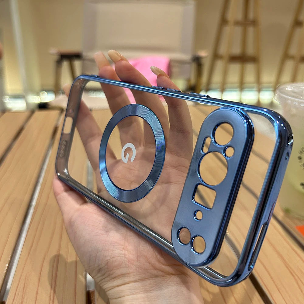 Transparente Magnet-Hülle für Pixel 8/7A