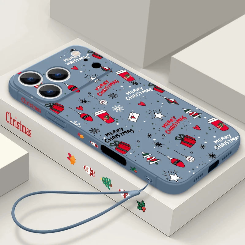 Weihnachts Handyhülle für iPhone 17 Pro Max mit Band