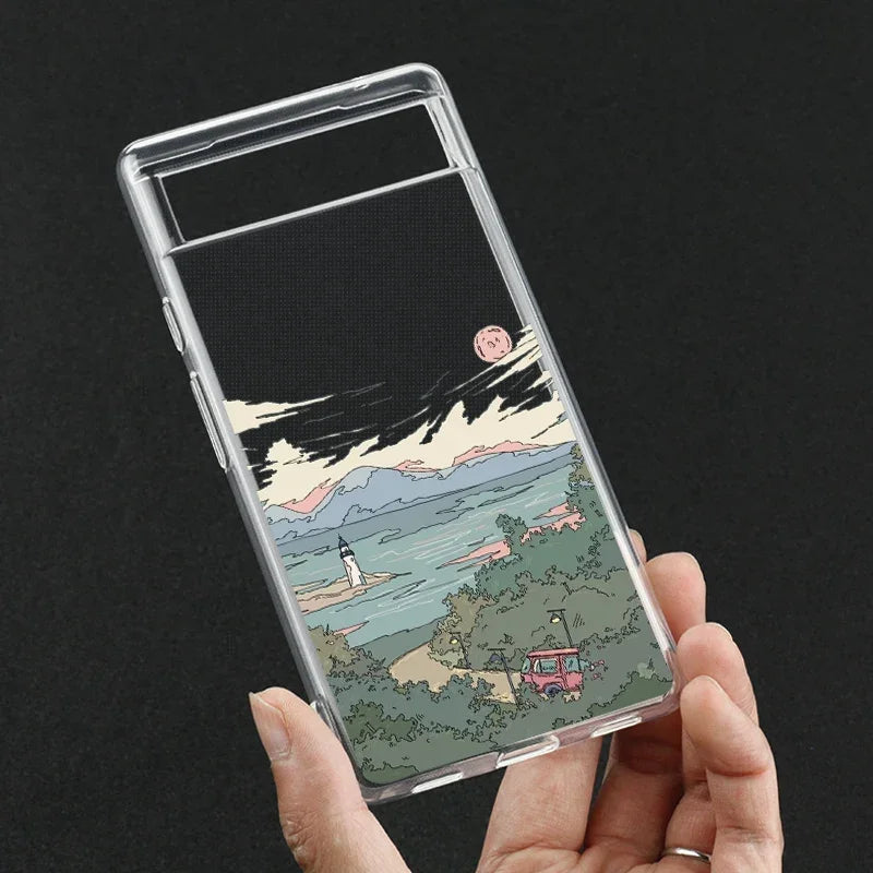 Anime Landscape Case for Pixel 6-8 Pro