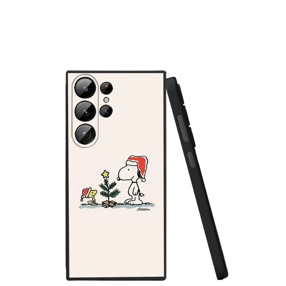 Cartoon Snoopy Christmas phone case for Samsung S25