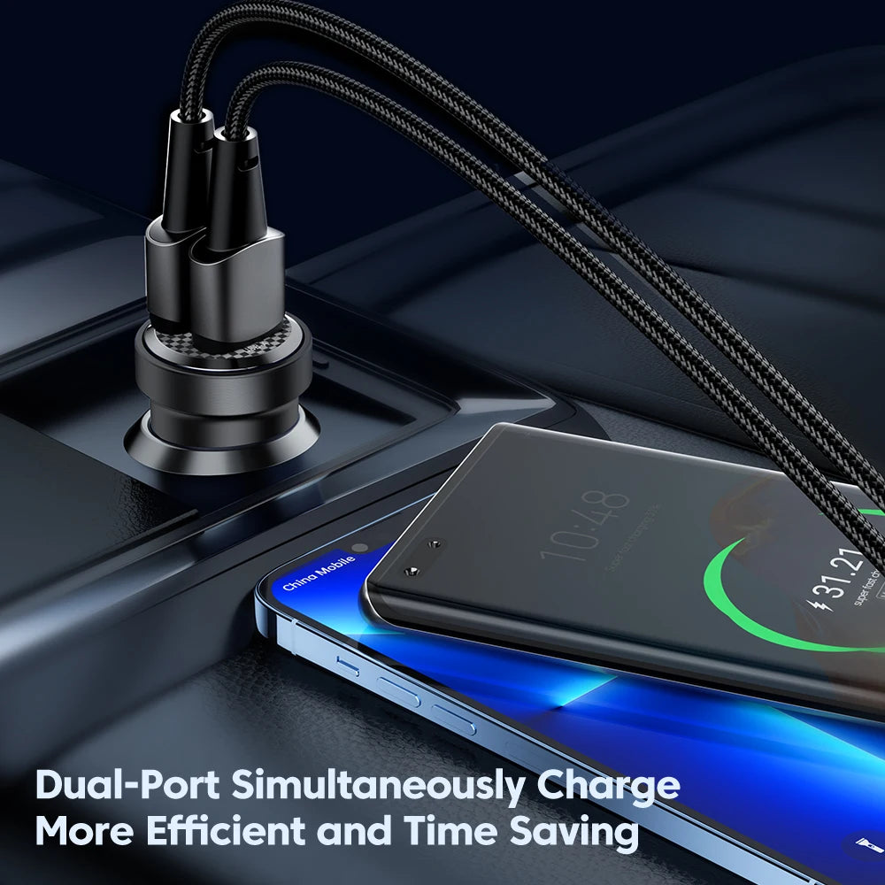 33W USB C Autoladegerät Schnellladung