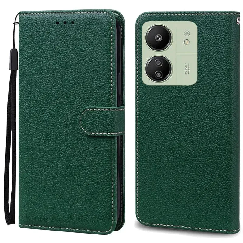 Leder Klapphülle für Redmi 13C