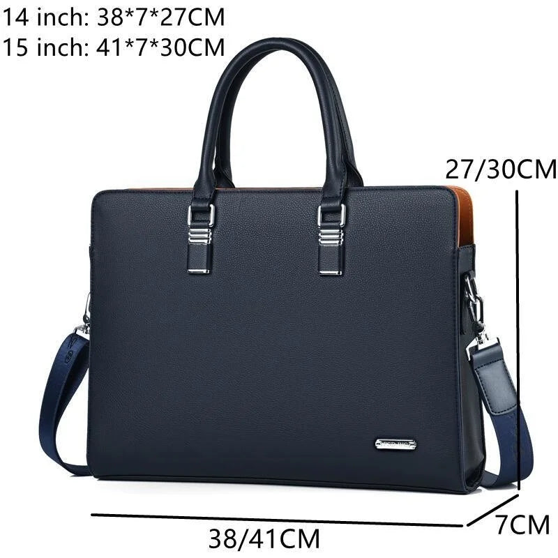 MOTAORA Echtleder Laptoptasche 14-15,6 Zoll