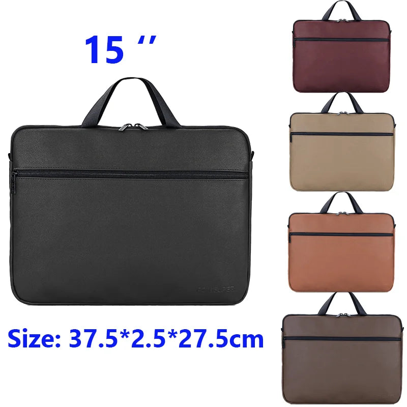 15-Zoll Leder Laptop Tasche wasserdicht, MacBook Hülle