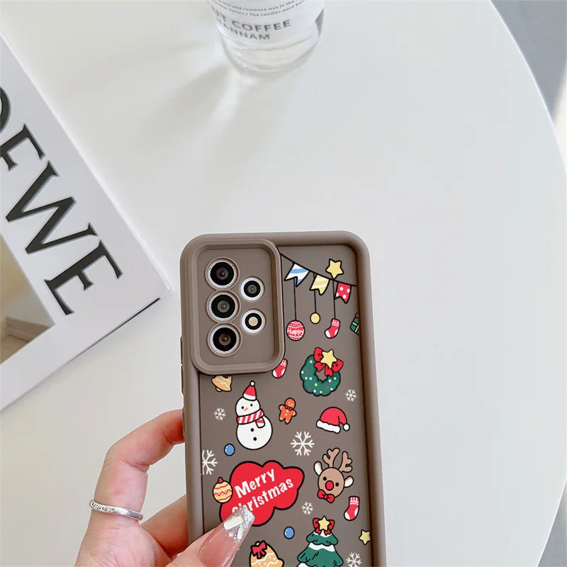 Pixel 9 8 Case Christmas Cartoon Silicone Full Protection Case