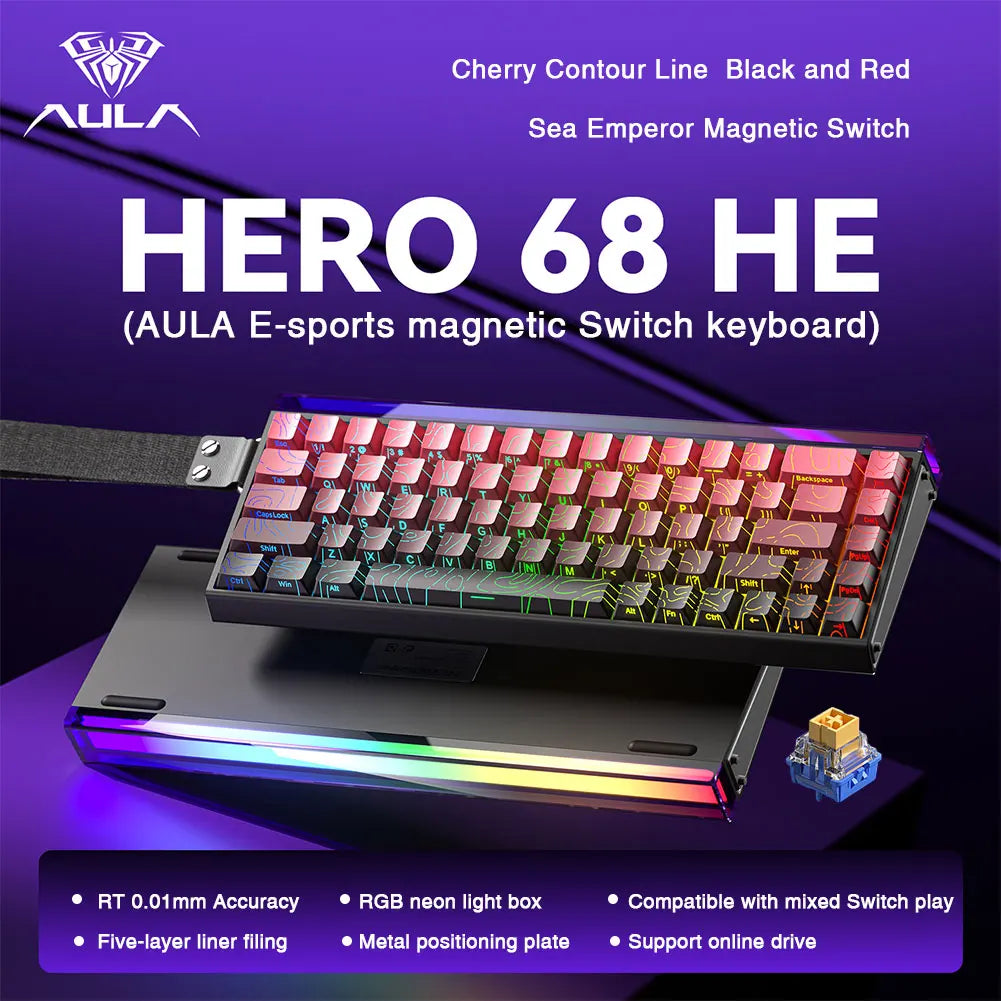 AULA HERO 68HE Gaming Tastatur