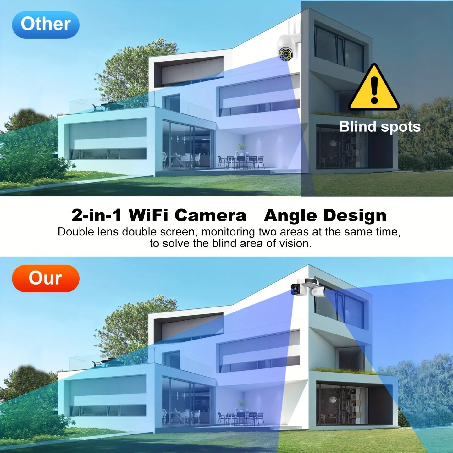 4K 8MP Dual-Lens WLAN PTZ Kamera Outdoor