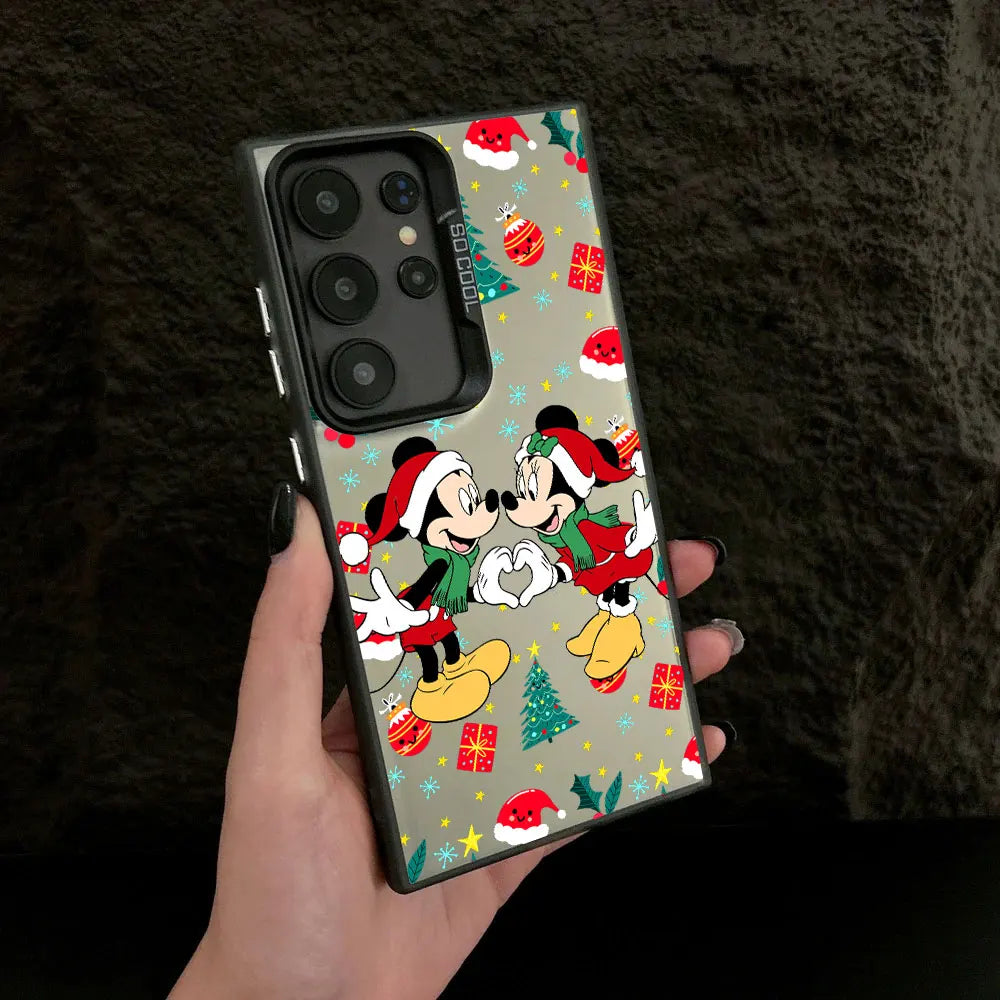 Mickey Minnie Weihnachts Handyhülle für Samsung S25