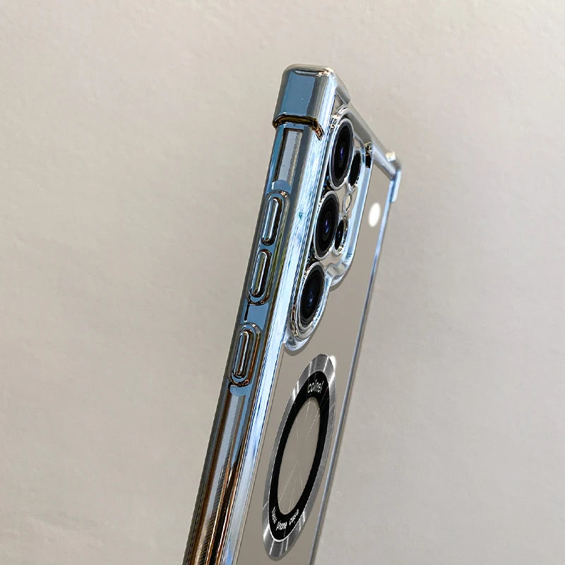 Samsung Luxus Magnet Hülle Clear