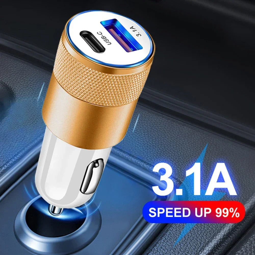 66W USB Auto Ladegerät Schnellladeadapter