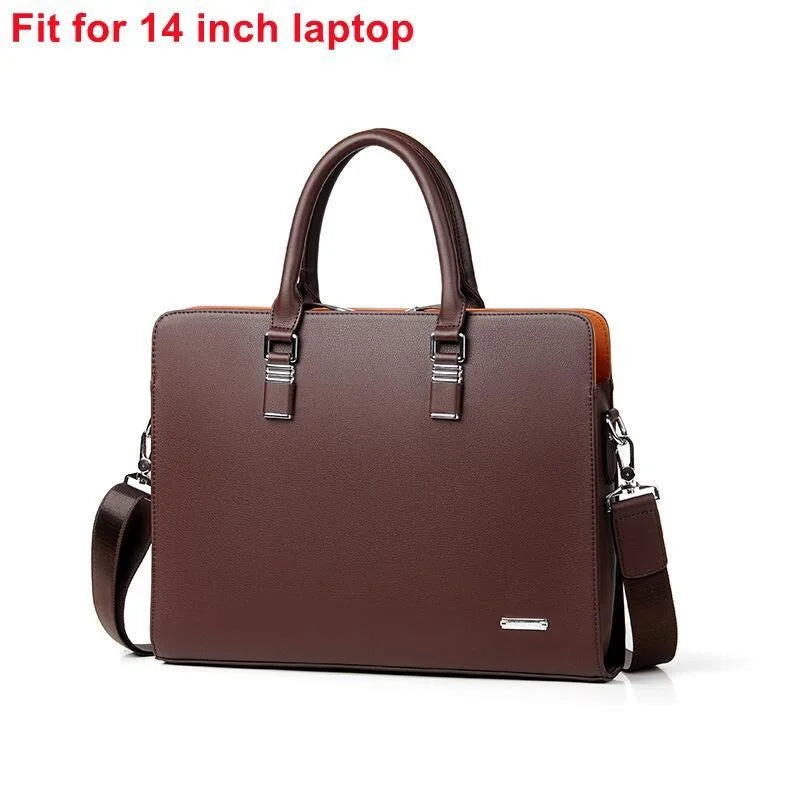 MOTAORA Echtleder Laptoptasche 14-15,6 Zoll